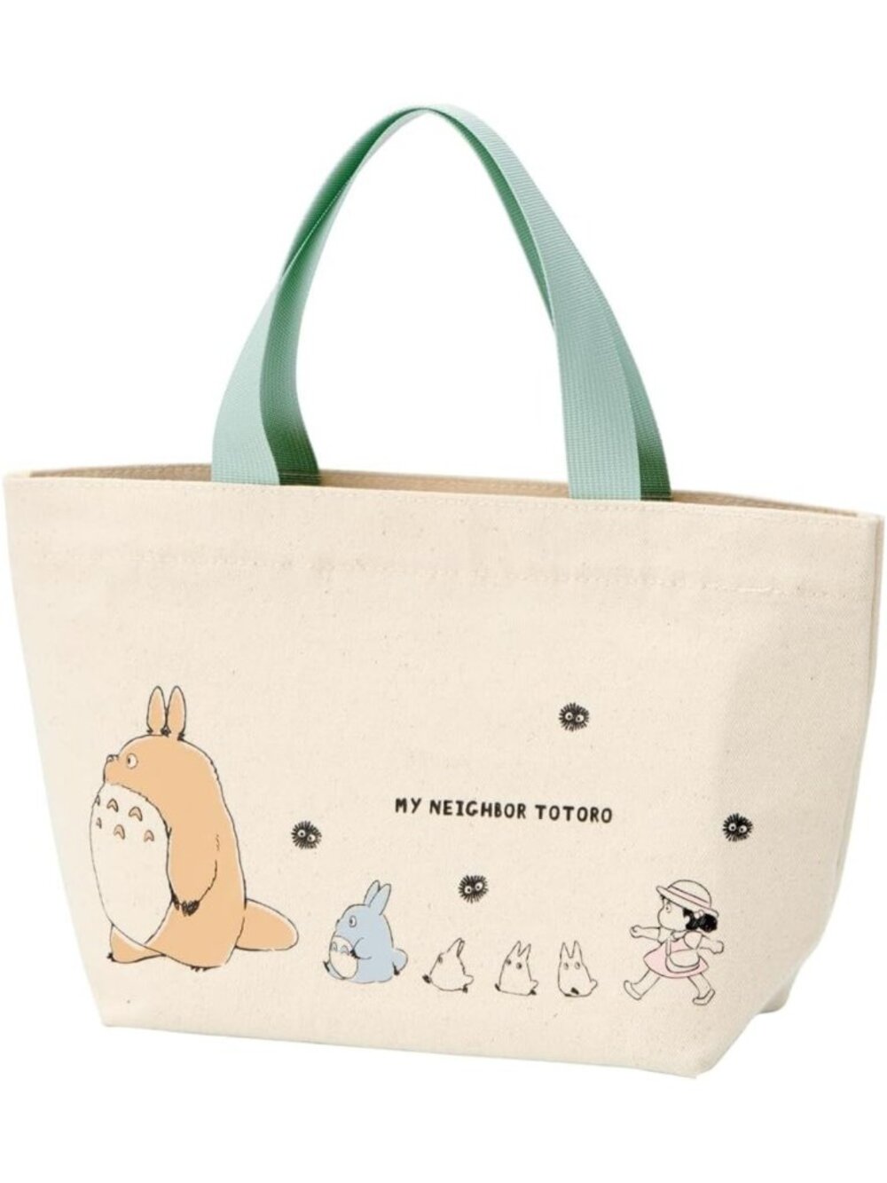 Canvas Tote Lunch Bag - My Neighbor Totoro, Cute Skater Style, Studio Ghibli